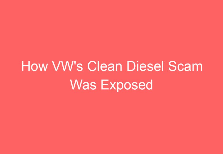 How VW’s Clean Diesel Scam Was Exposed