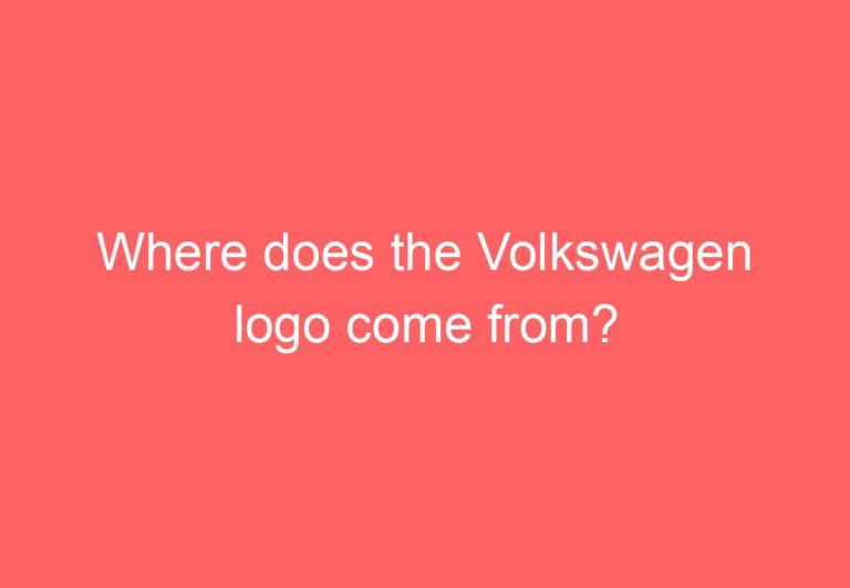 Where does the Volkswagen logo come from?