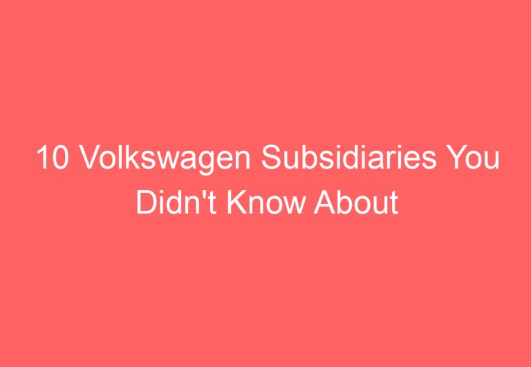 34 Brands Under The Volkswagen Group! - VolkswagenBuddy