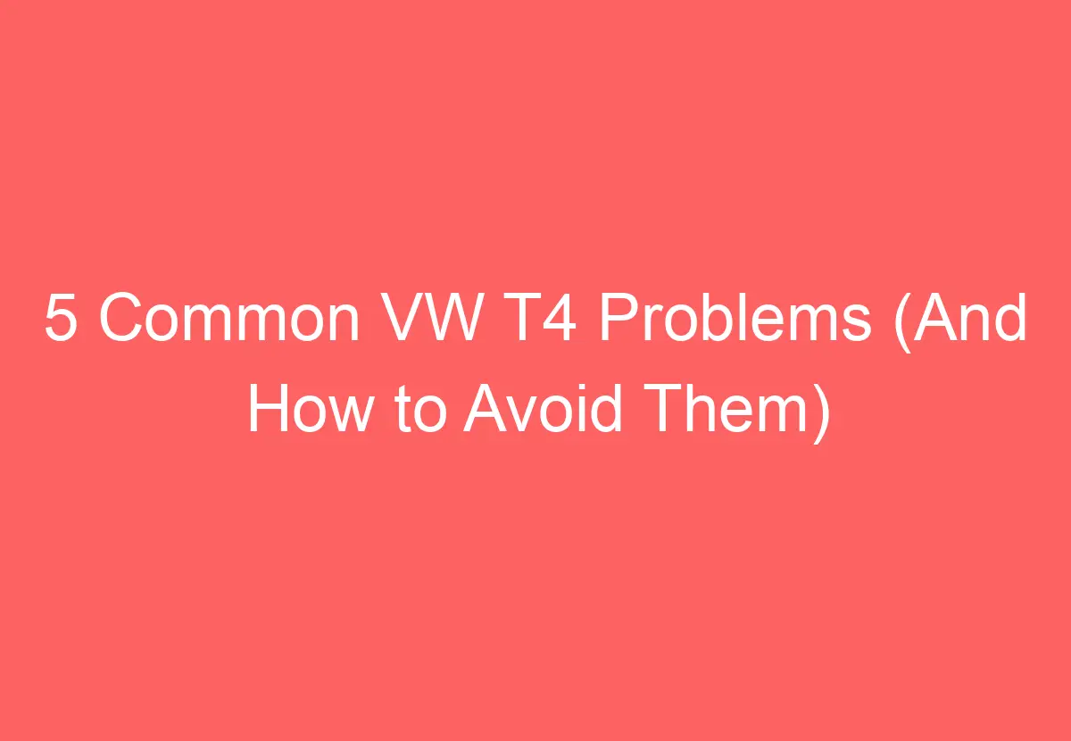 4Motion Ärger?  Vw T6 Multivan –  Probleme & Lösungen! - 4ybmph8
