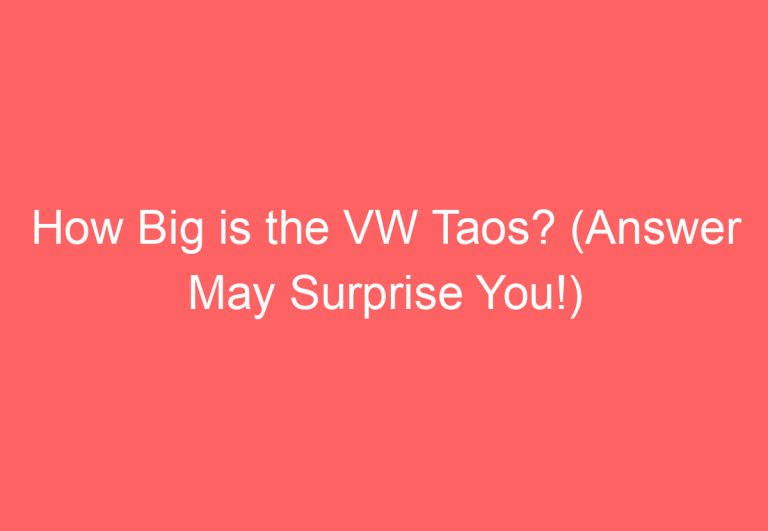 How Big is the VW Taos? (Answer May Surprise You!)