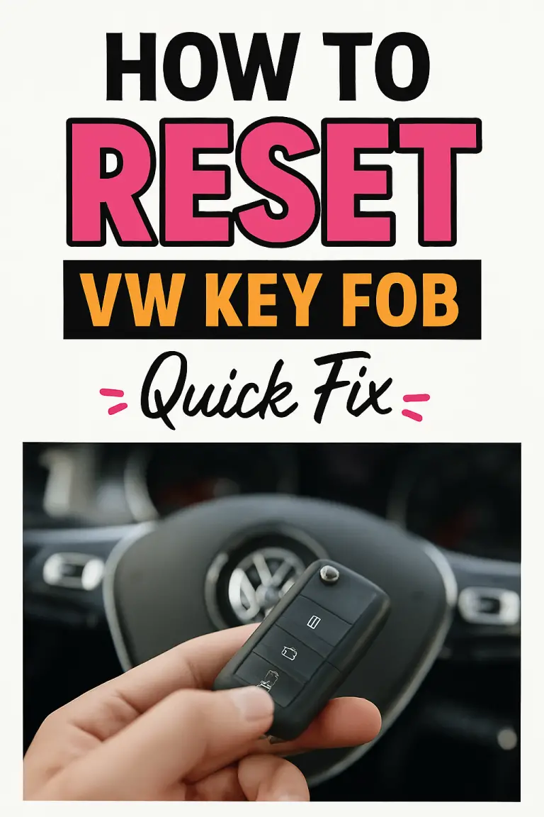 How To Reset Volkswagen Key Fob