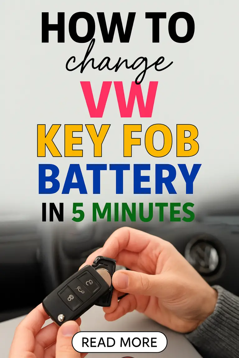 How To Change Volkswagen Key Fob Battery