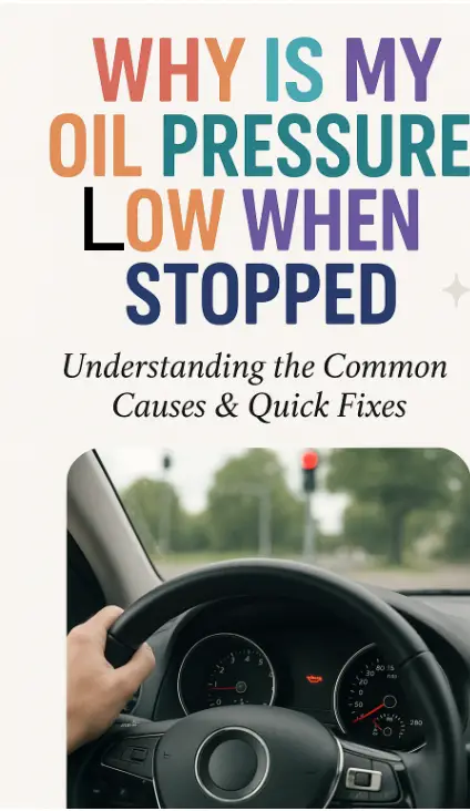 Why Is My Oil Pressure Low When Stopped