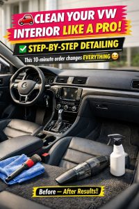 How To Clean A Volkswagen Interior Like A Pro (Step-By-Step