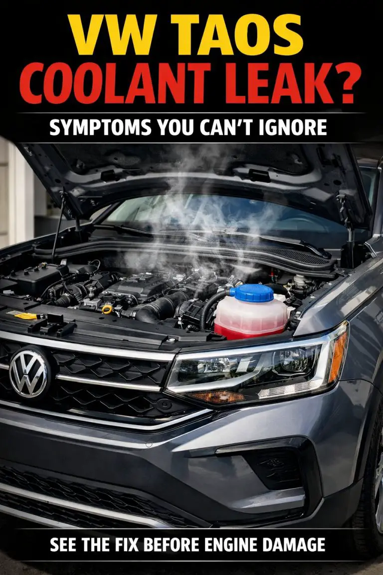 Vw Taos Coolant Leak Symptoms And Fix